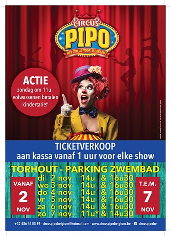 thumbnail-Circus Pipo in Torhout van 2 tot 7 november