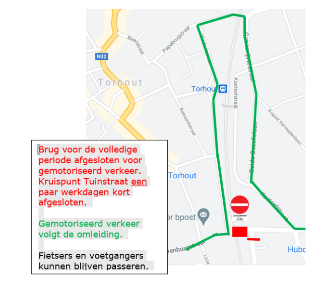 thumbnail-Tinneburgstraat ter hoogte van spoorwegbrug afgesloten voor gemotoriseerd verkeer vanaf 25 mei