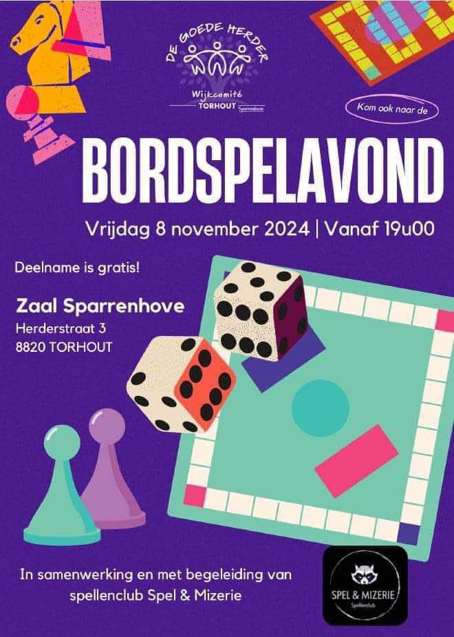 thumbnail-Eerste bordspelavond in zaal Sparrenhove